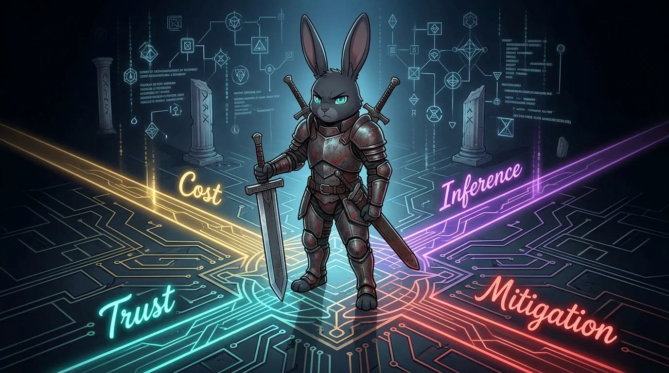 A warrior surveys four glowing paths